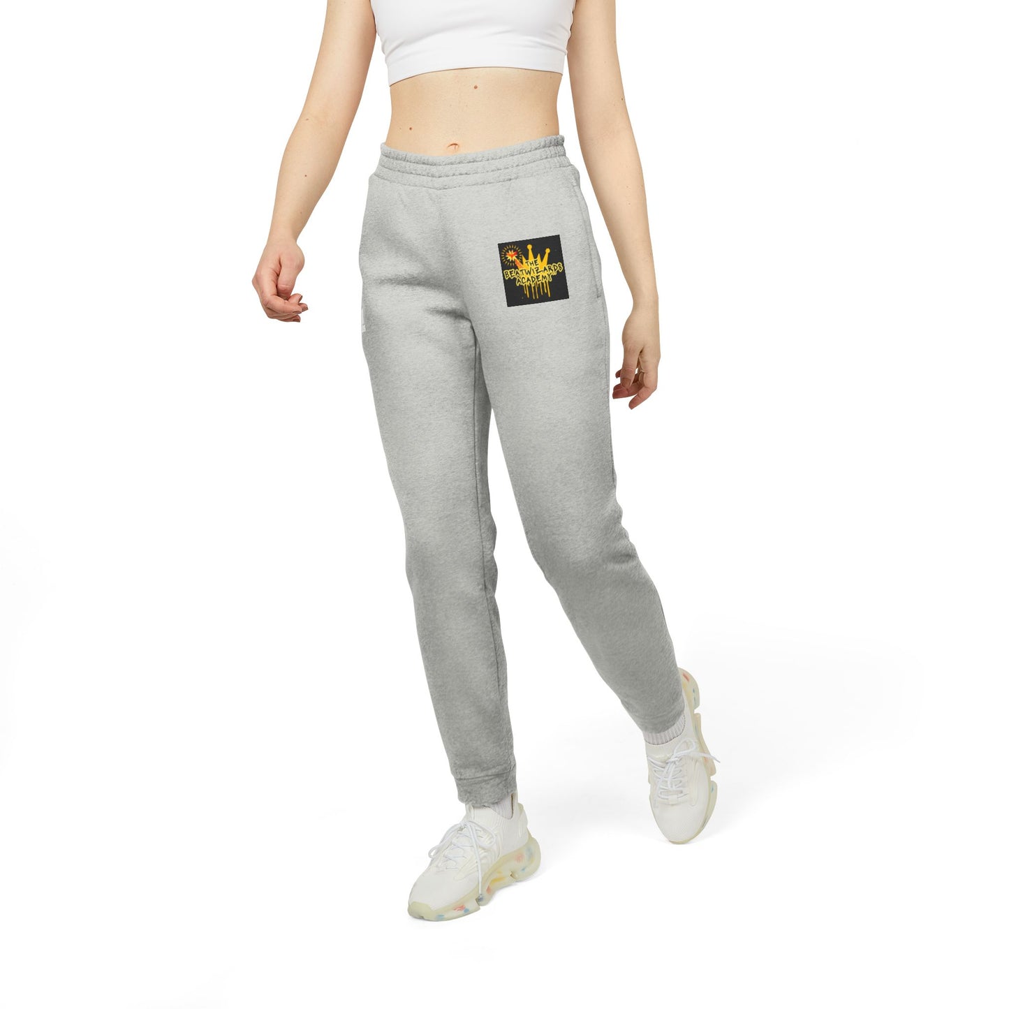 Cozy Adidas Unisex Fleece Joggers with Stylish Graphic Design
