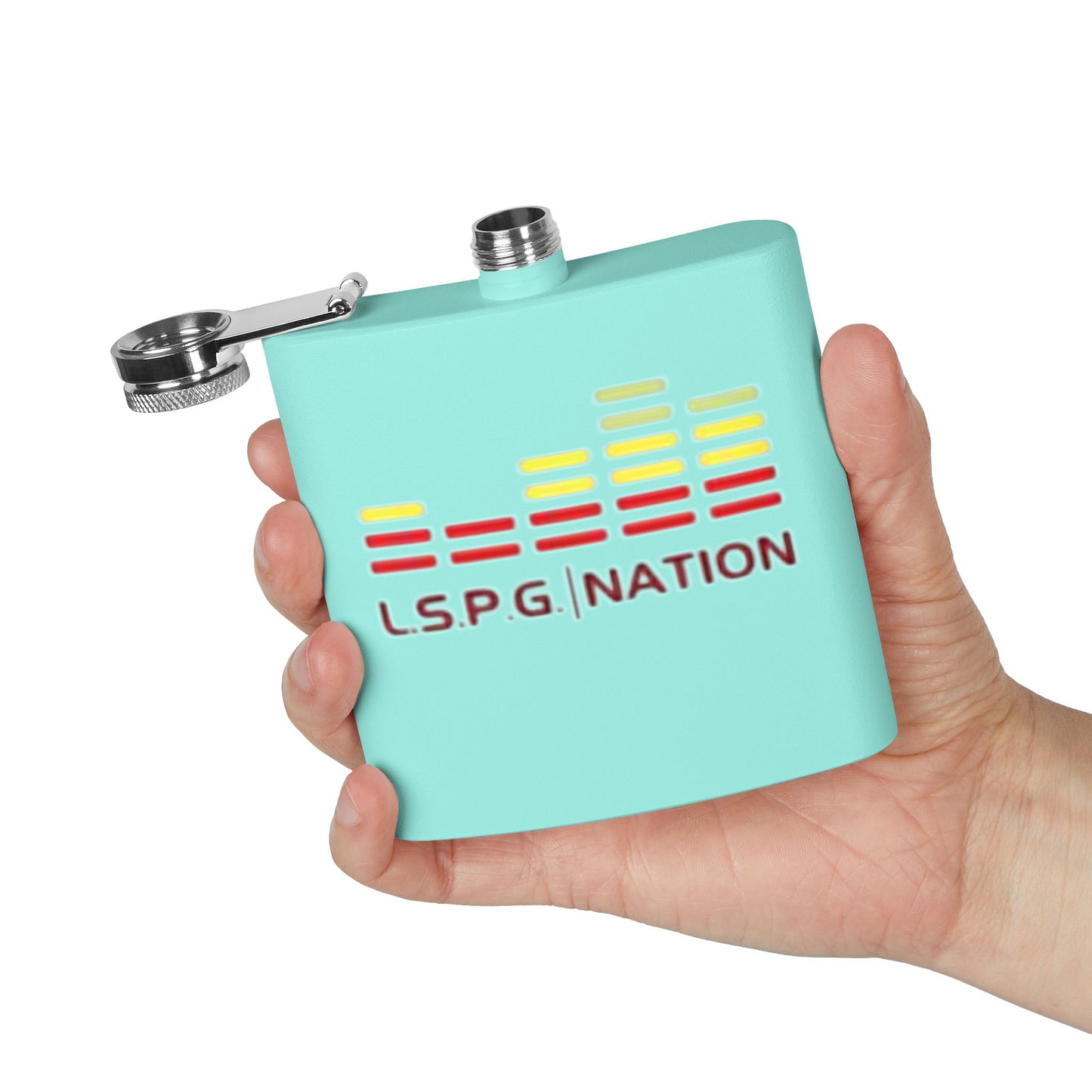 Custom Stainless Steel Flask - L.S.P.G. Nation Design - Perfect for Celebrations and Outdoor Events