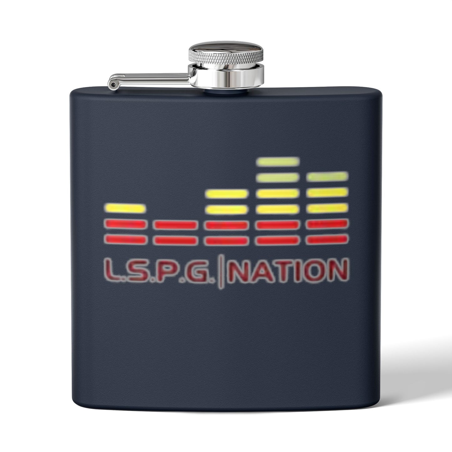 Custom Stainless Steel Flask - L.S.P.G. Nation Design - Perfect for Celebrations and Outdoor Events