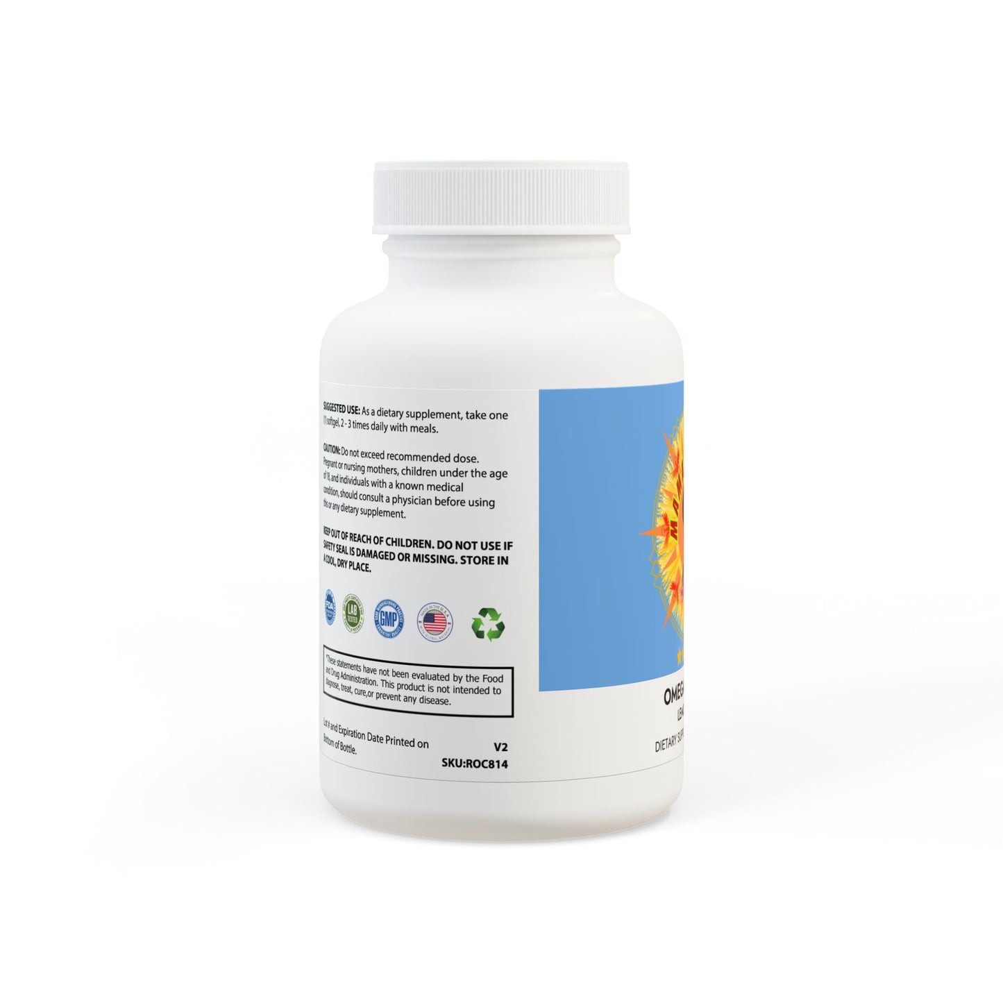 Mama Wali’s Omega 3 Fish Oil Supplement (60 Softgels)