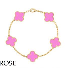 BeatWizards Academy Four leaf clover bracelet women's titanium steel light luxury electroplating 18k gold