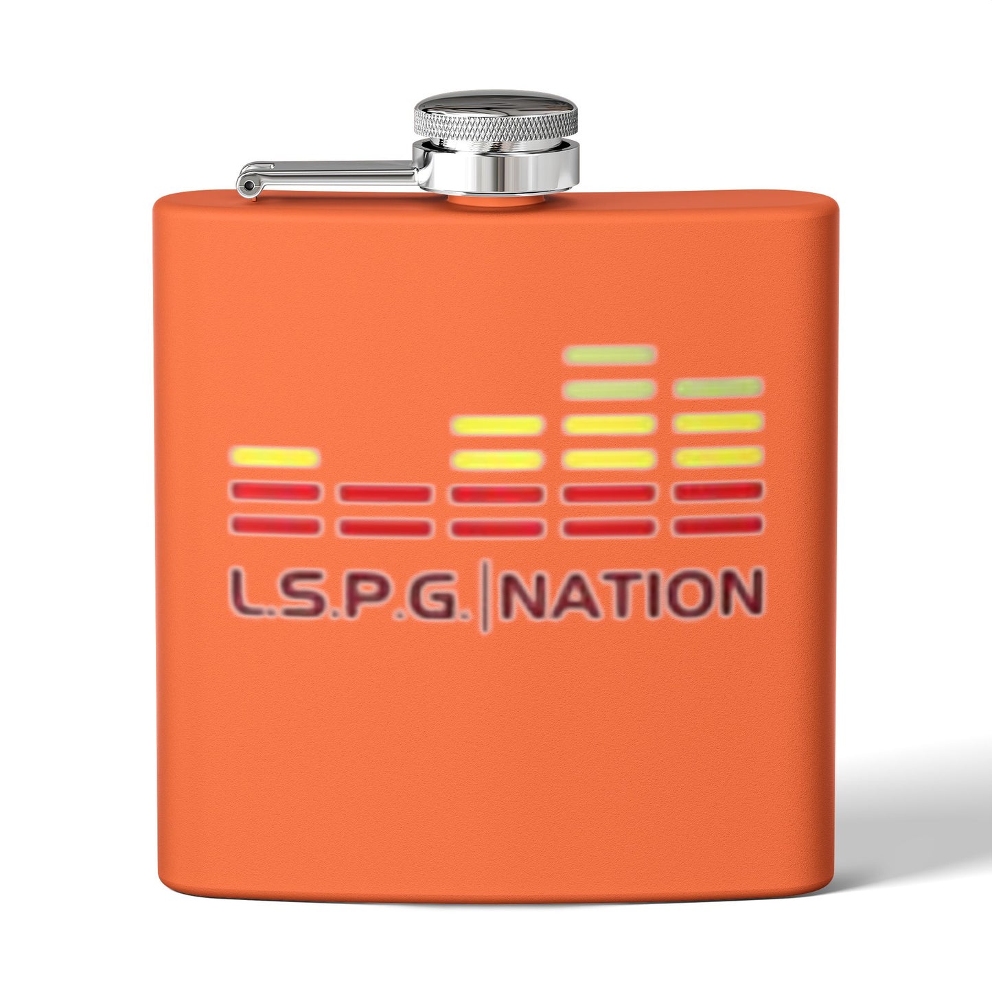 Custom Stainless Steel Flask - L.S.P.G. Nation Design - Perfect for Celebrations and Outdoor Events