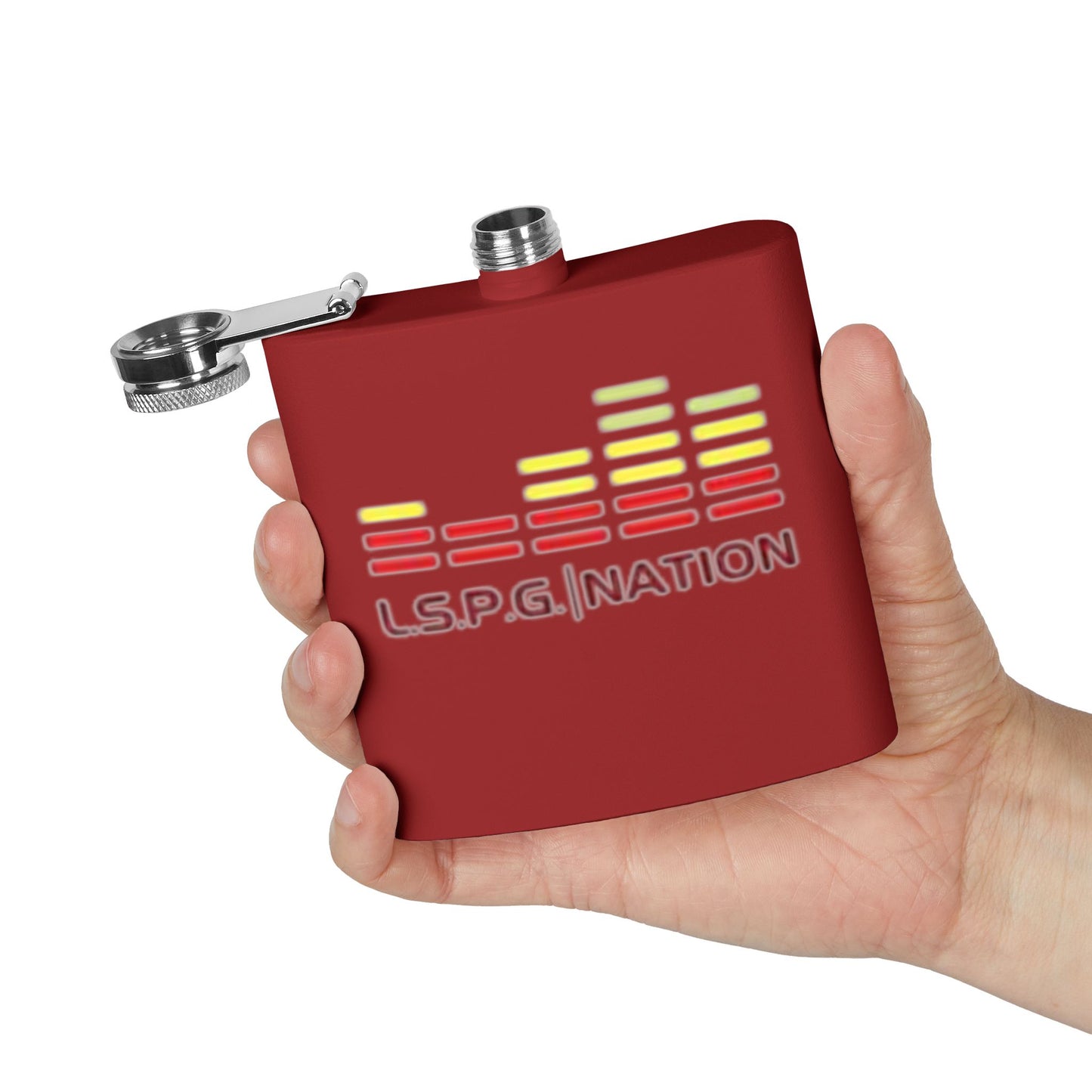 Custom Stainless Steel Flask - L.S.P.G. Nation Design - Perfect for Celebrations and Outdoor Events