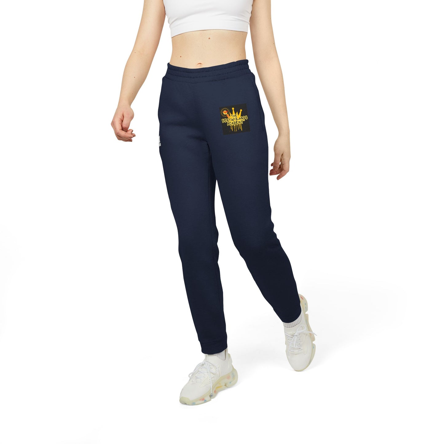 Cozy Adidas Unisex Fleece Joggers with Stylish Graphic Design