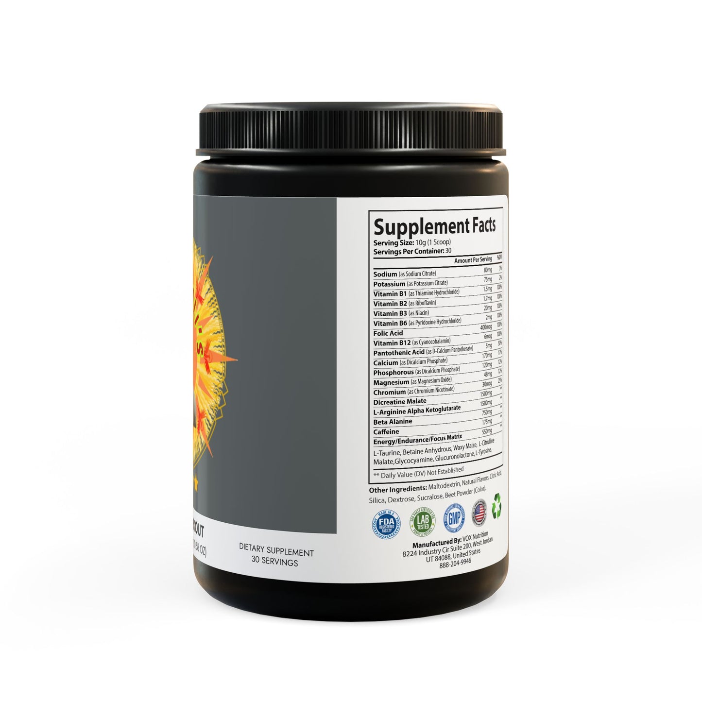 Pre-Workout Supplement, Watermelon (300g, 10.58oz)
