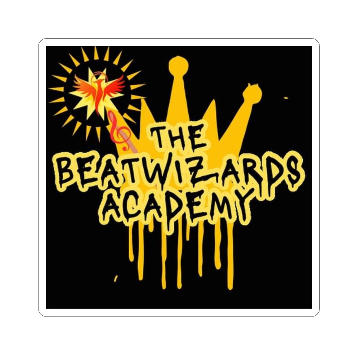 The BeatWizards Academy Kiss-Cut Stickers - Music & Creativity Vibes, Perfect for Artists and Students