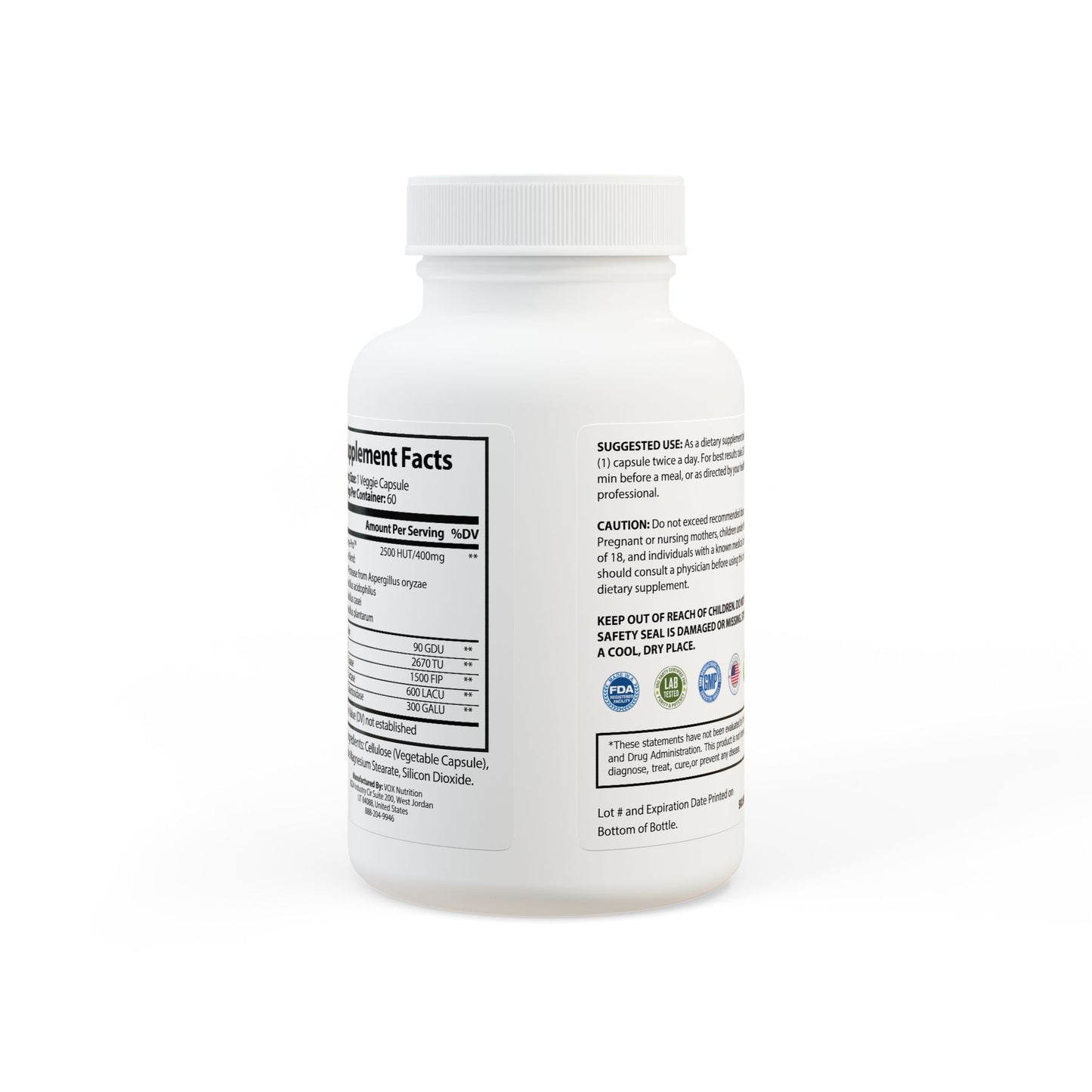 Mama Wali’s Digestive Enzyme Blend Supplement (60 Capsules)