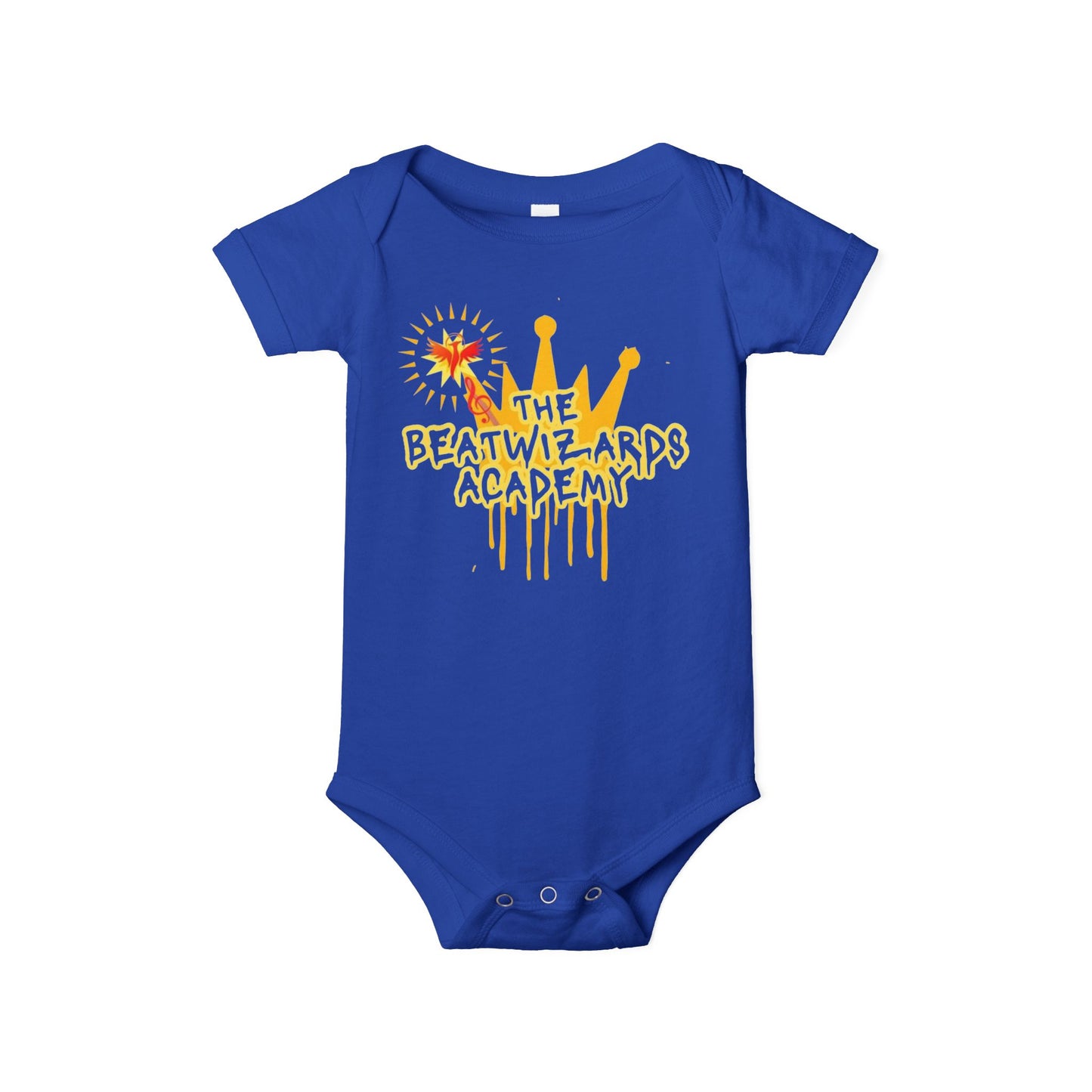 The Beat Wizards Academy Infant Jersey One Piece - Fun & Colorful Baby Bodysuit for Newborns