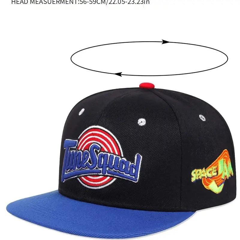 BeatWizards flat brimmed hat rabbit embroidery street dance baseball cap sports basketball sun hat