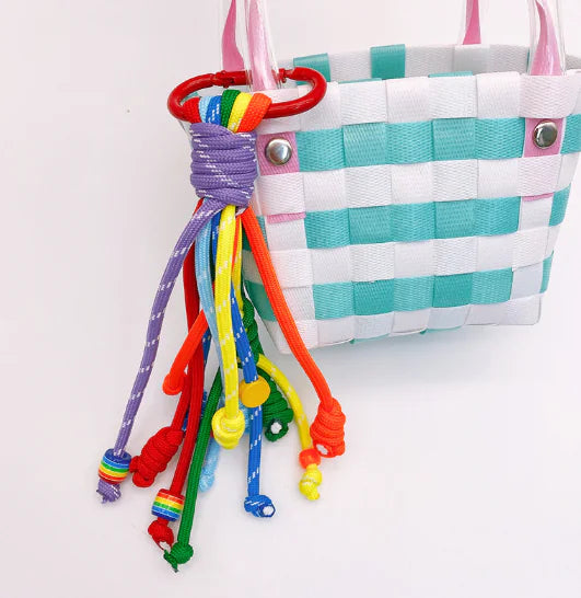 Colorful Braided Rope Keychain