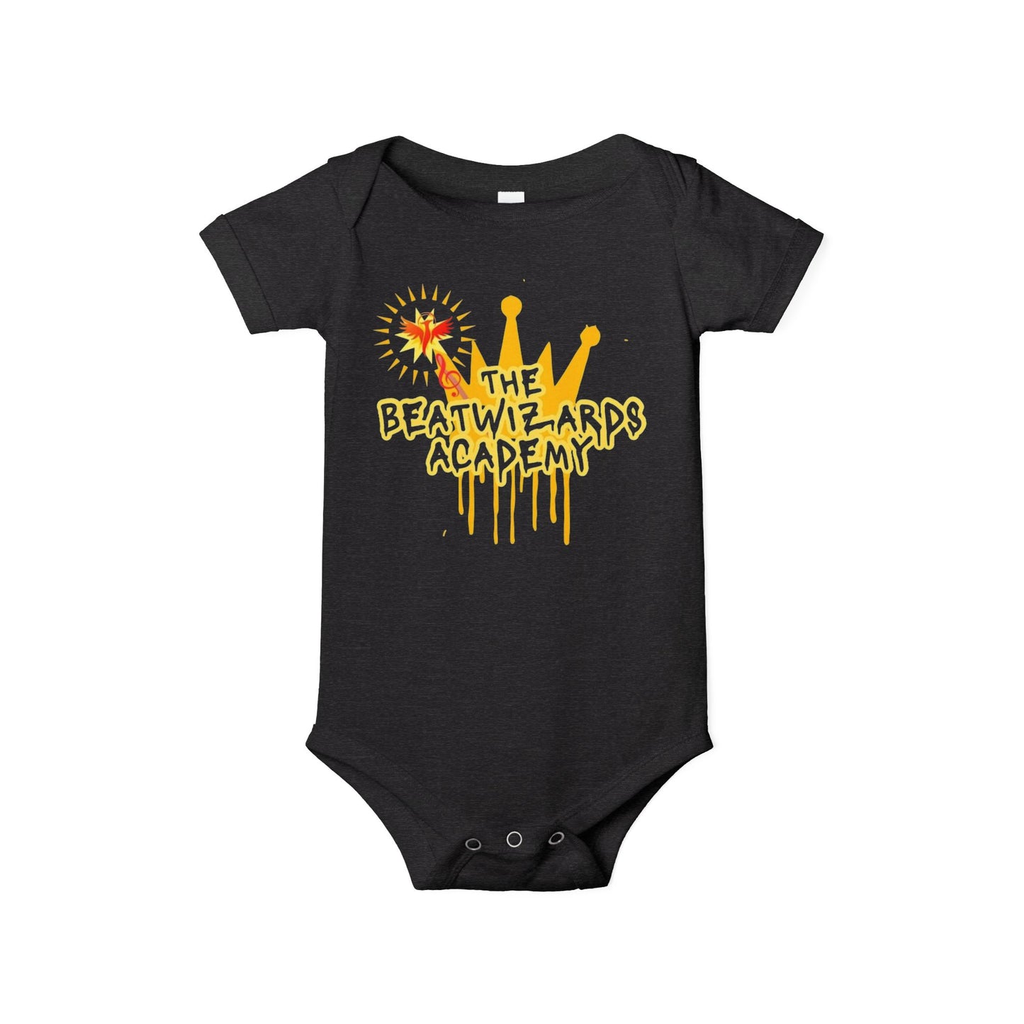 The Beat Wizards Academy Infant Jersey One Piece - Fun & Colorful Baby Bodysuit for Newborns
