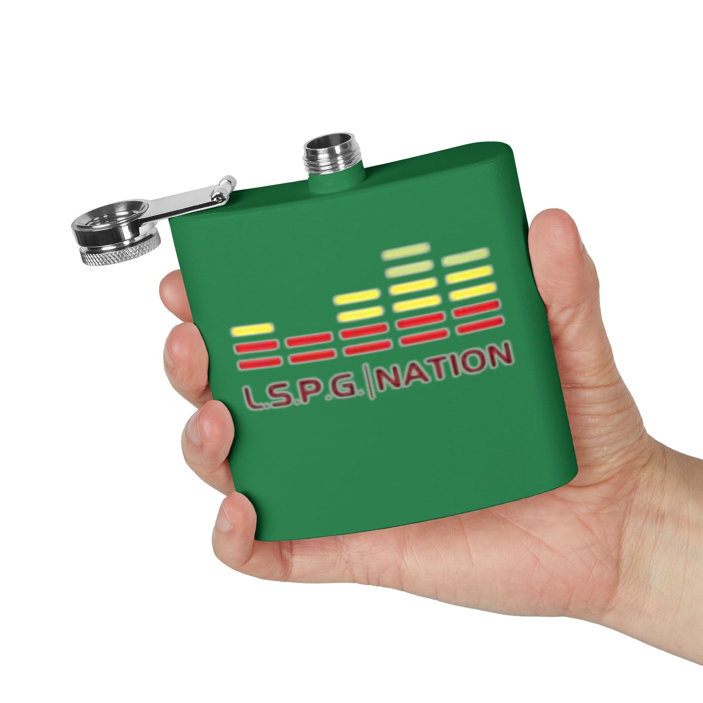 Custom Stainless Steel Flask - L.S.P.G. Nation Design - Perfect for Celebrations and Outdoor Events