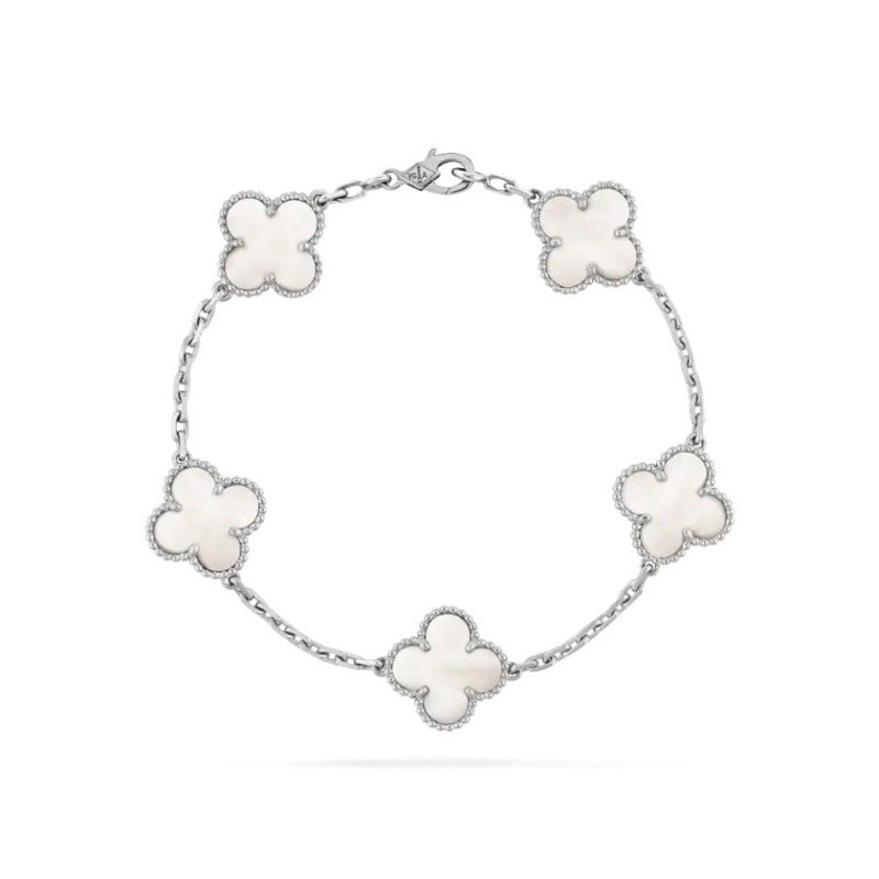 BeatWizards Academy Four leaf clover bracelet women's titanium steel light luxury electroplating 18k gold