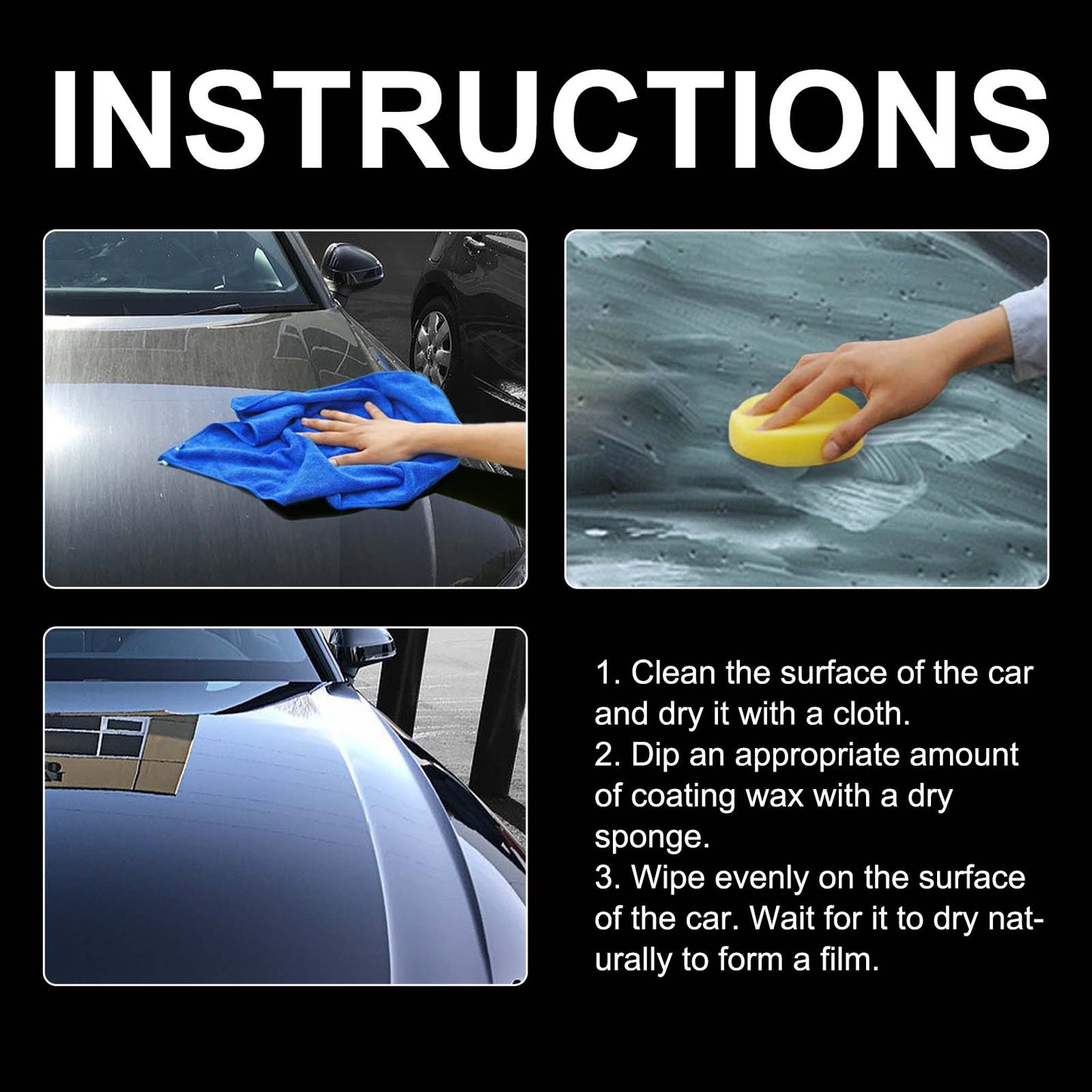 Rayhong Car Coating Wax, Car Paint Coating Crystal Seal Glaze Coating Dust And Light Protection Wax Coating Wax