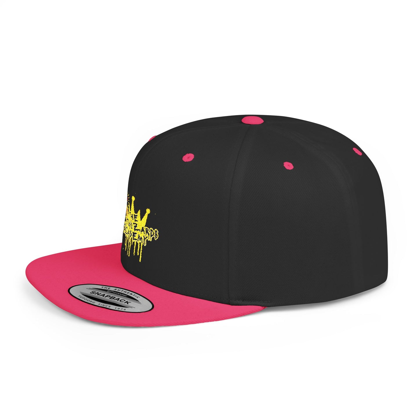 Creative Crown Flat Bill Snapback Hat for Trendsetters