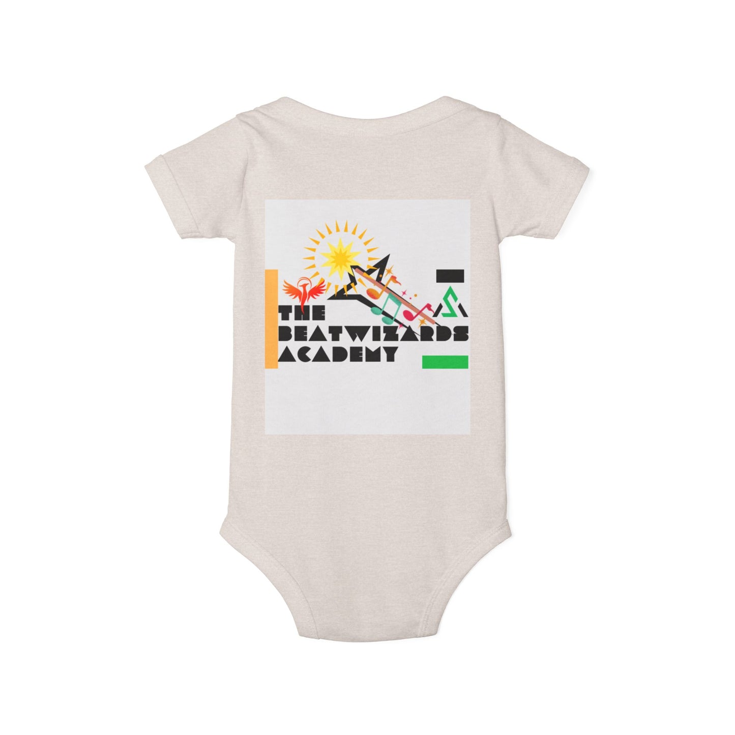 The Beat Wizards Academy Infant Jersey One Piece - Fun & Colorful Baby Bodysuit for Newborns