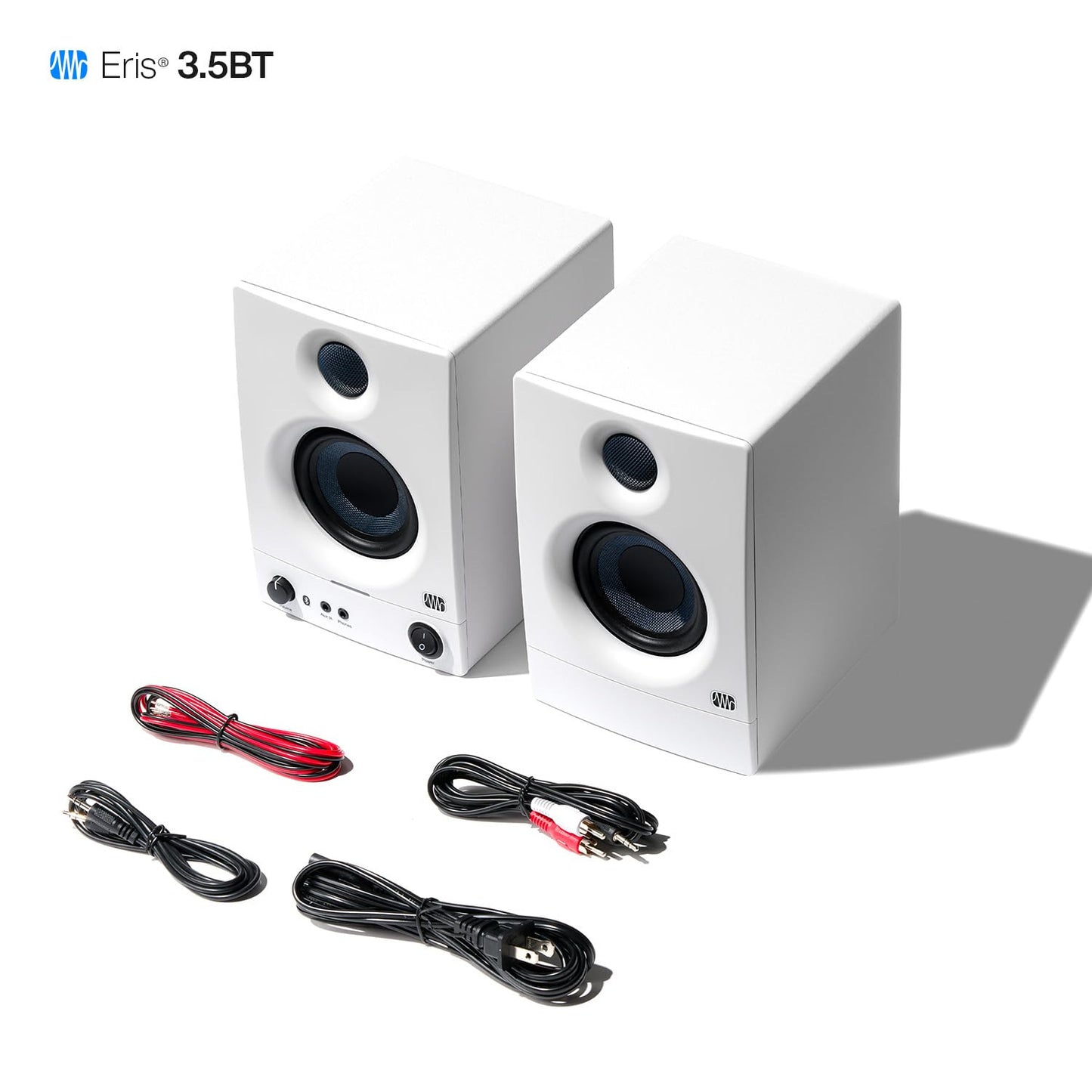 PreSonus Eris 3.5 Studio Monitors, Pair — Powered, Active Monitor Speakers for Near Field Music Production, Desktop Computer, Hi-Fi Audio