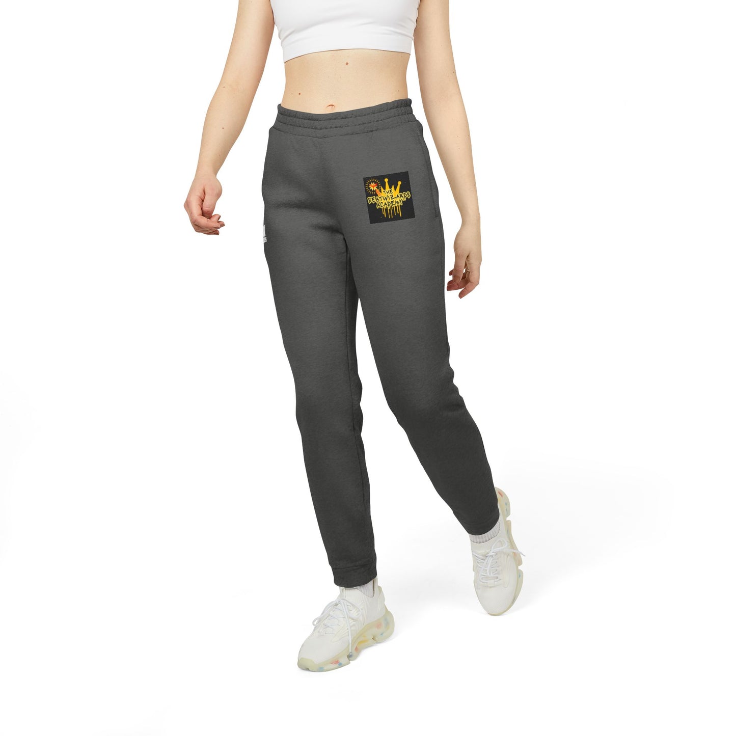 Cozy Adidas Unisex Fleece Joggers with Stylish Graphic Design