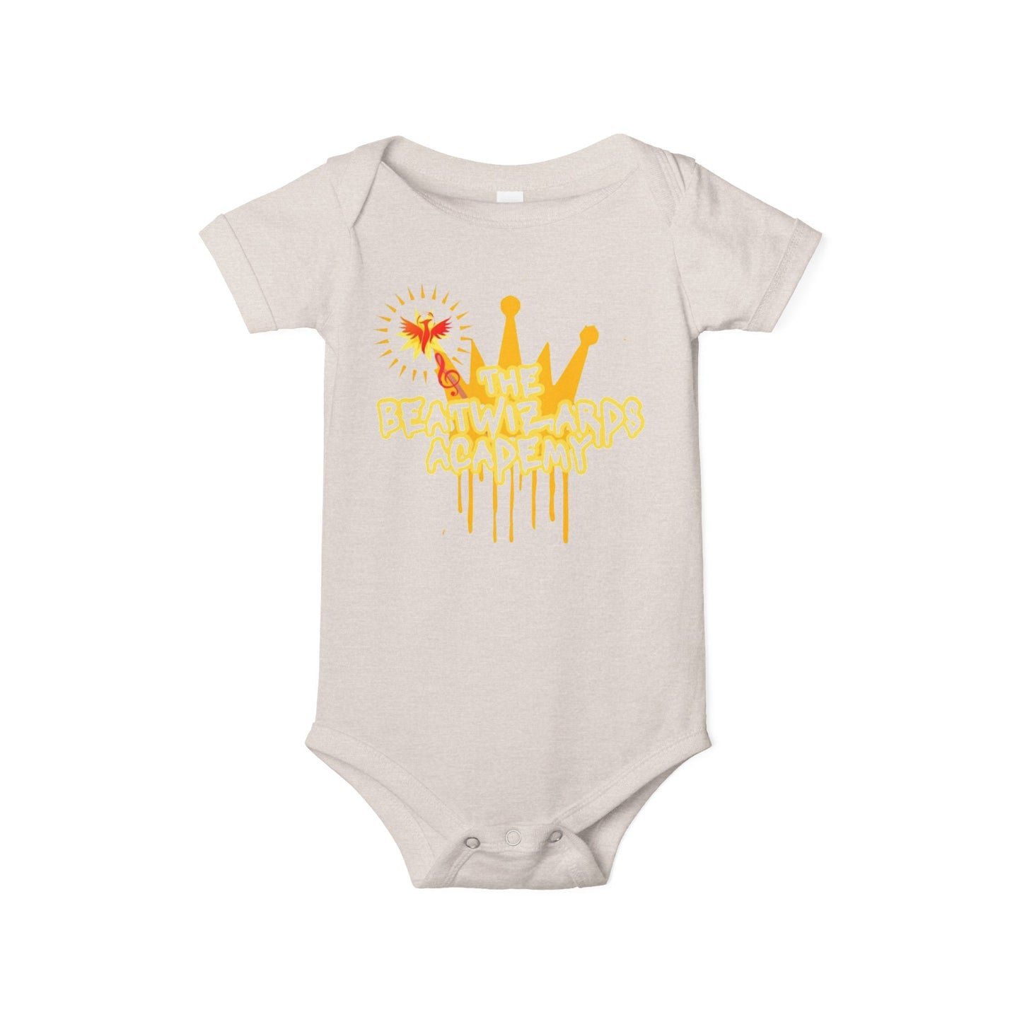 The Beat Wizards Academy Infant Jersey One Piece - Fun & Colorful Baby Bodysuit for Newborns
