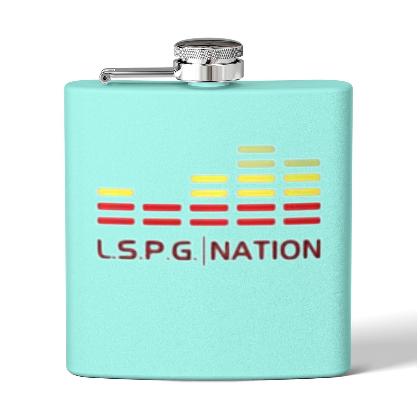 Custom Stainless Steel Flask - L.S.P.G. Nation Design - Perfect for Celebrations and Outdoor Events