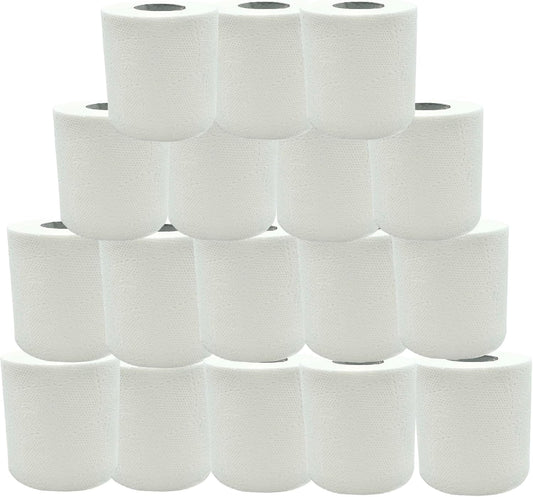 AVG - Rollos de papel de baño de alta calidad, 96 rollos por caja, ultra suaves y fuertes, ideales para uso doméstico y comercial. Cada caja incluye un generoso suministro de 96 rollos
