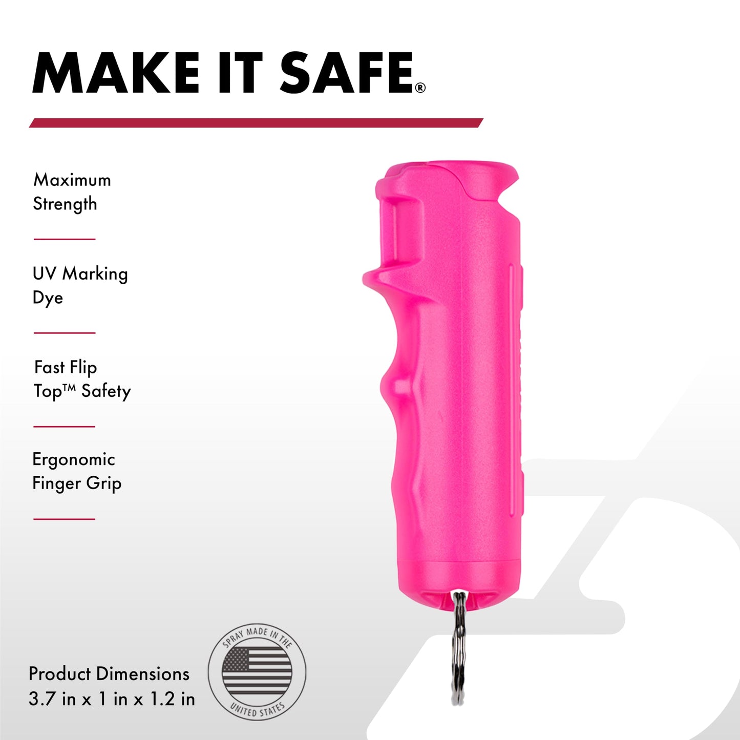 SABRE Pepper Spray & 2-in-1 Stun Gun with Flashlight, Self Defense Kit, Fast Flip Top Safety, Finger Grip for Better & Faster Aim, Painful 1.60 µC Charge, 120 Lumen LED Light, Rechargeable, 0.54 fl oz