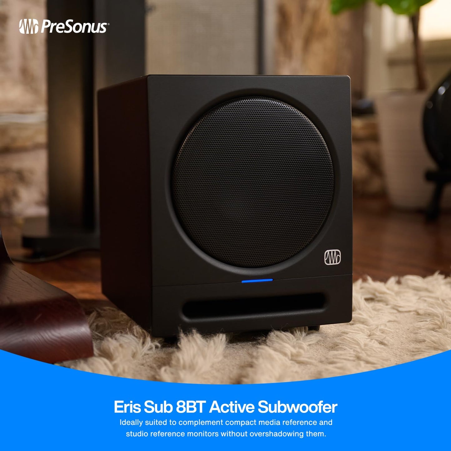 PreSonus Eris 3.5 Studio Monitors, Pair — Powered, Active Monitor Speakers for Near Field Music Production, Desktop Computer, Hi-Fi Audio