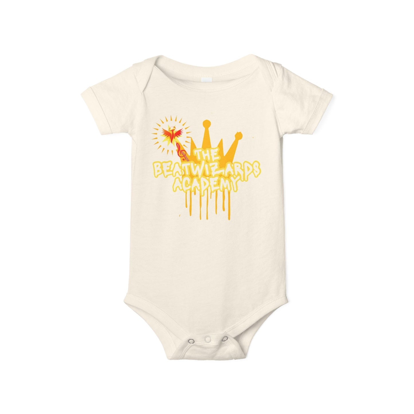 The Beat Wizards Academy Infant Jersey One Piece - Fun & Colorful Baby Bodysuit for Newborns