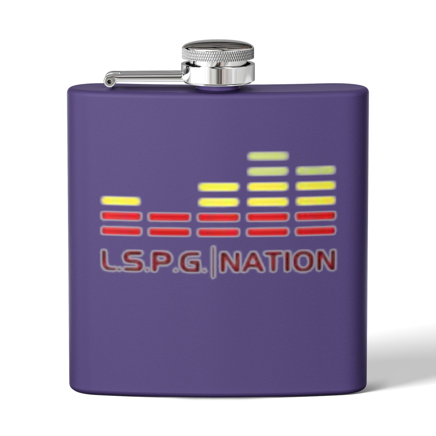 Custom Stainless Steel Flask - L.S.P.G. Nation Design - Perfect for Celebrations and Outdoor Events