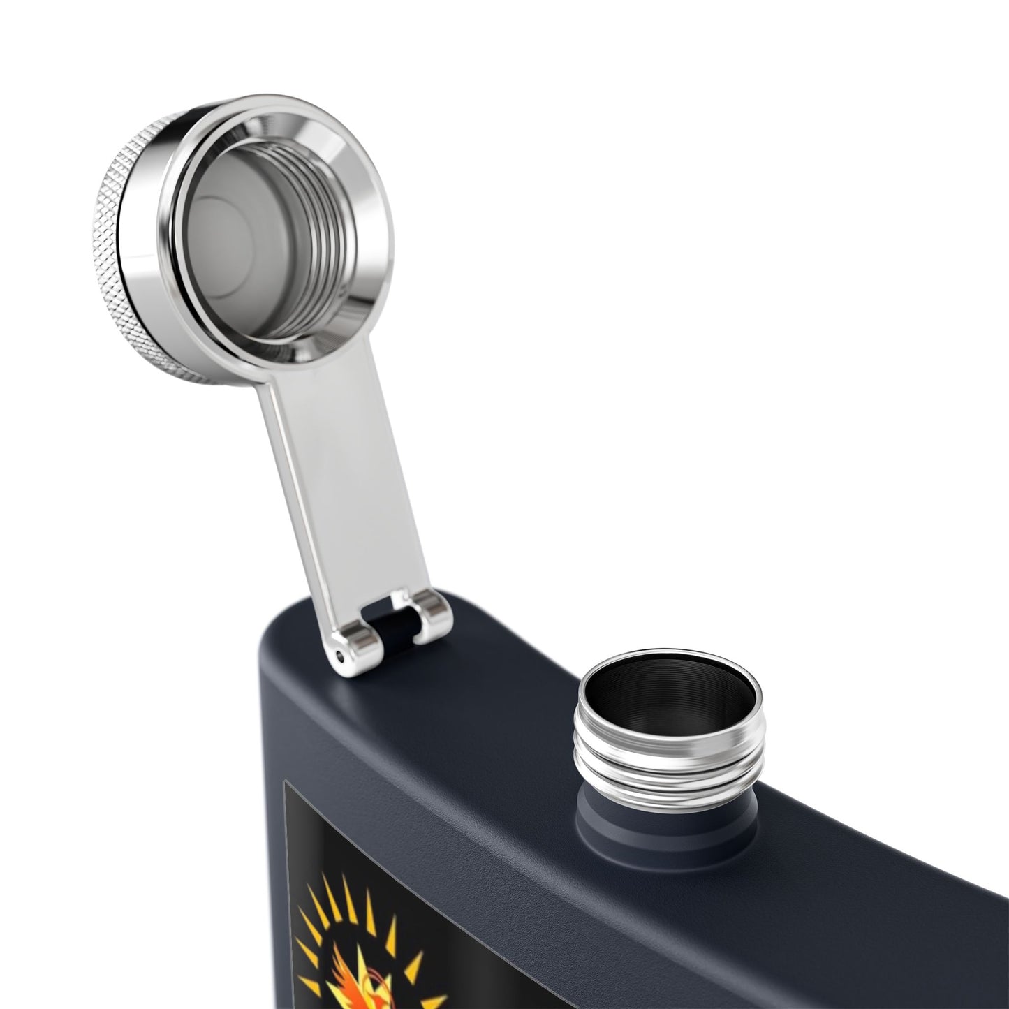 Custom Stainless Steel Flask - The Beatwizards Academy - Perfect for Events and Parties