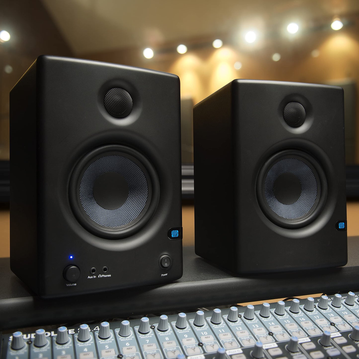 PreSonus Eris 3.5 Studio Monitors, Pair — Powered, Active Monitor Speakers for Near Field Music Production, Desktop Computer, Hi-Fi Audio