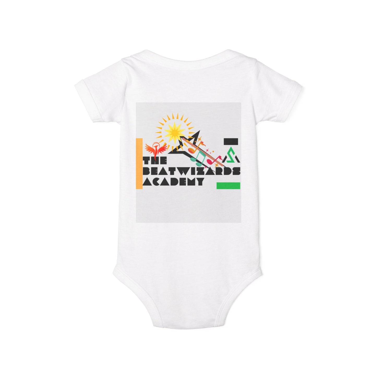 The Beat Wizards Academy Infant Jersey One Piece - Fun & Colorful Baby Bodysuit for Newborns