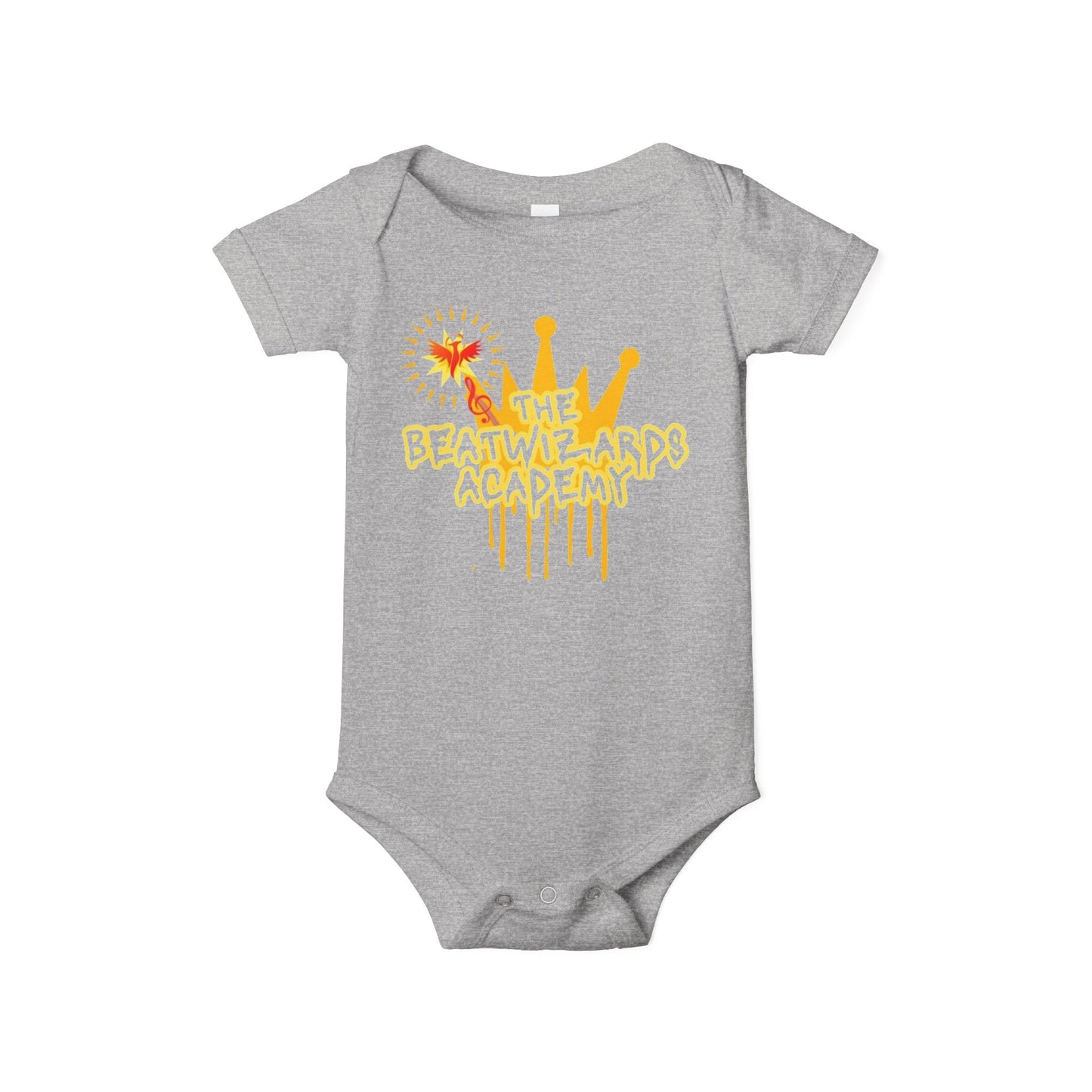 The Beat Wizards Academy Infant Jersey One Piece - Fun & Colorful Baby Bodysuit for Newborns