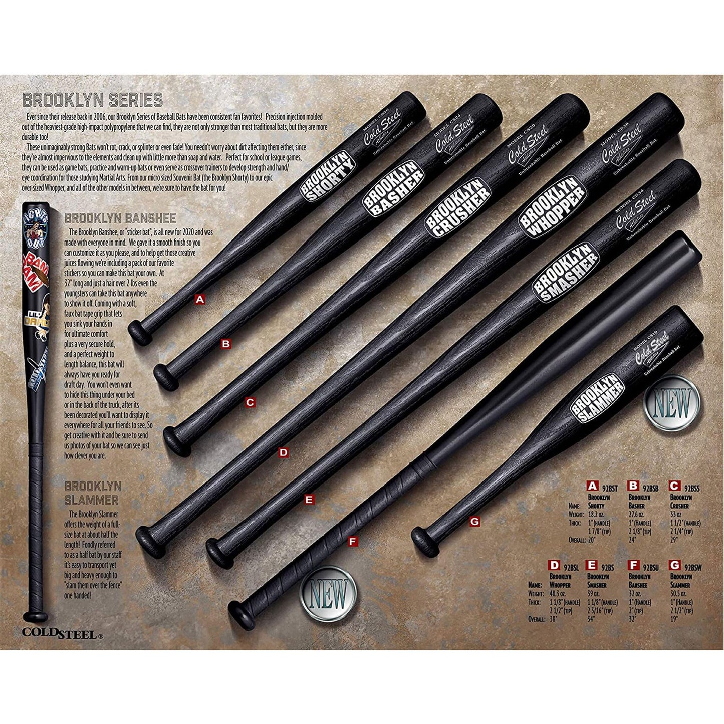 Cold Steel Brooklyn Smasher, Black
