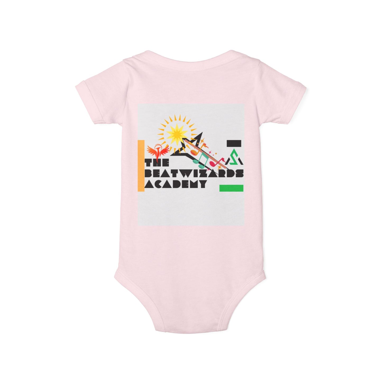 The Beat Wizards Academy Infant Jersey One Piece - Fun & Colorful Baby Bodysuit for Newborns