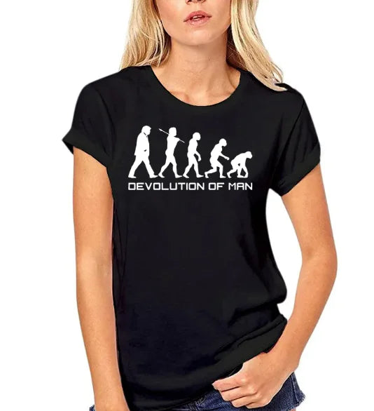 BeatWizards Academy Devolution of Man Round neck short sleeve T-shirt