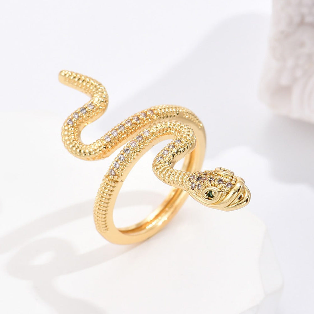BeatWizards snake shaped opening ring female