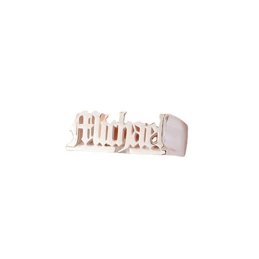 BeatWizards Custom Vintage Copper Ring Customized English Letter Name Ring