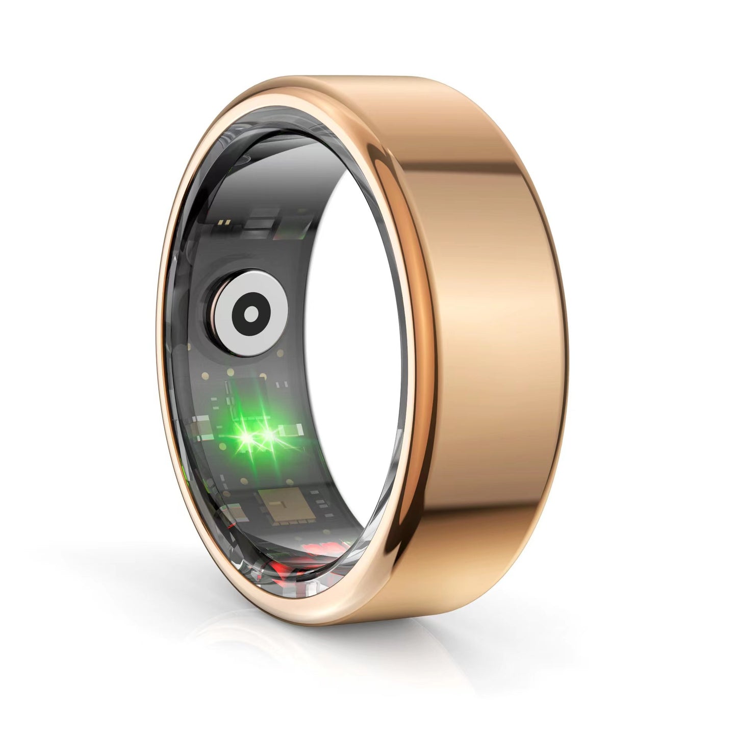 BeatWizards Smart A R Ring Blood Pressure Sleep Monitoring Waterproof Sports Fitness Tracker Military Grades Titanium Steel Shell SmartRing