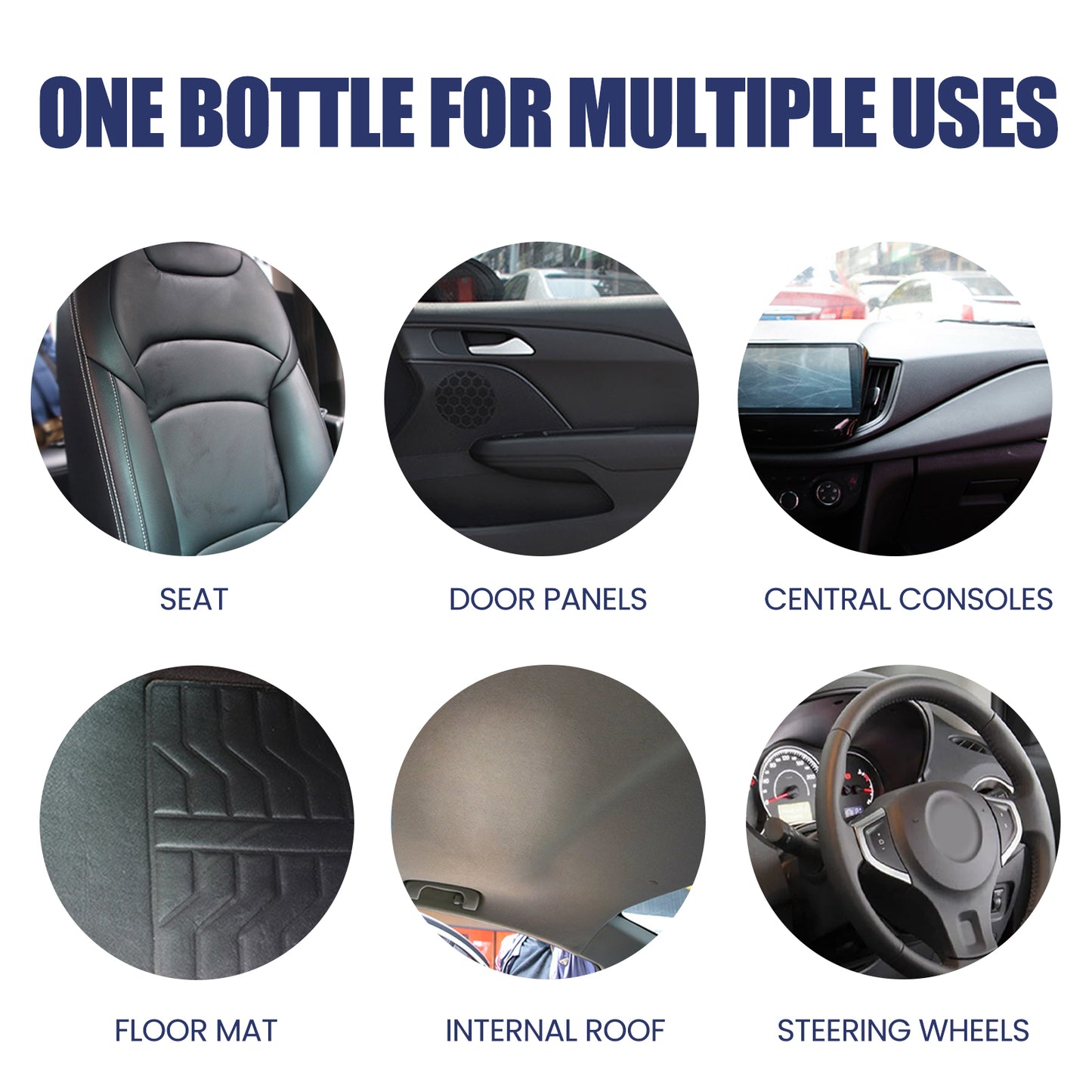 Rayhong Car Stain Remover, Interior Seat Instrument Panel Cleaning Quick Decontamination Maintenance Refurbishment