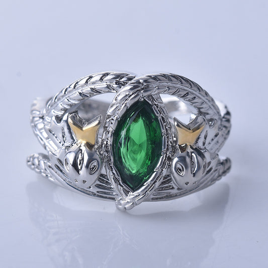 BeatWizards Academy Silver Plated s925 The Legend of A R the BeatWizard Ring, Aragon Ring, Barakh Ring, 37Lines Unlimited Two tone Ring