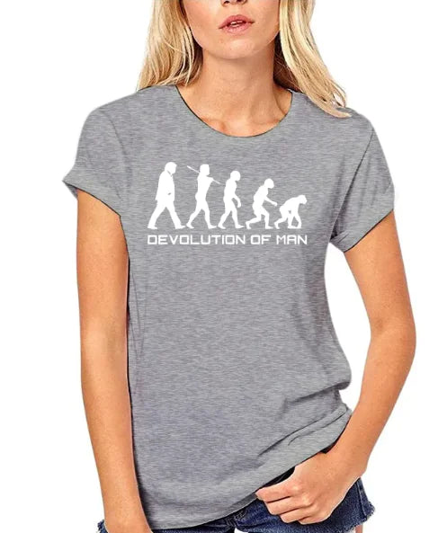 BeatWizards Academy Devolution of Man Round neck short sleeve T-shirt