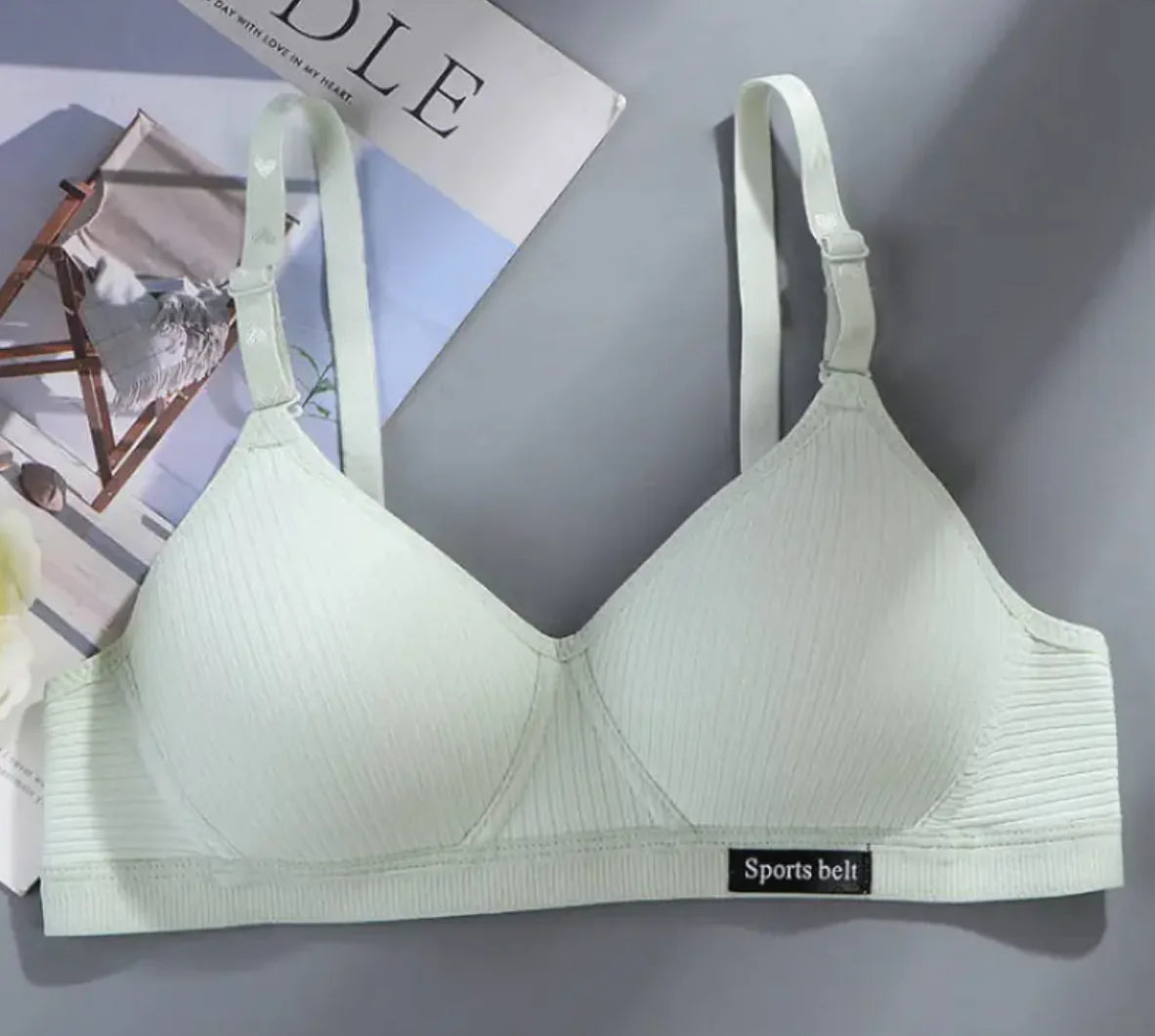 Girls' Seamless Cotton Bra – Wire-Free Comfort