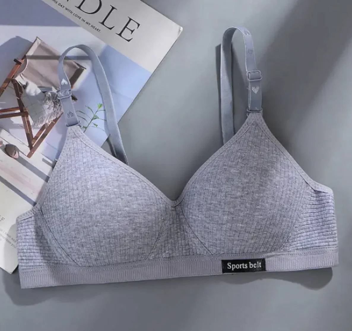 Girls' Seamless Cotton Bra – Wire-Free Comfort