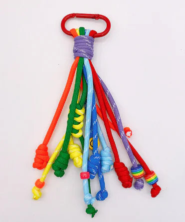 Colorful Braided Rope Keychain