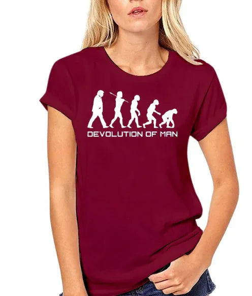 BeatWizards Academy Devolution of Man Round neck short sleeve T-shirt